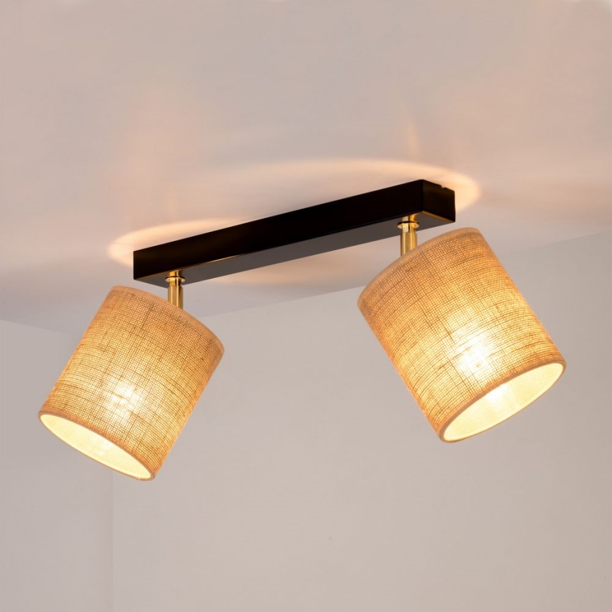 Stropní bodové svítidlo JUTE 2xE27/25W/230V
