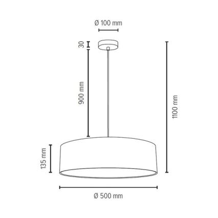 Lustr na lanku JOSEFINA 3xE27/25W/230V