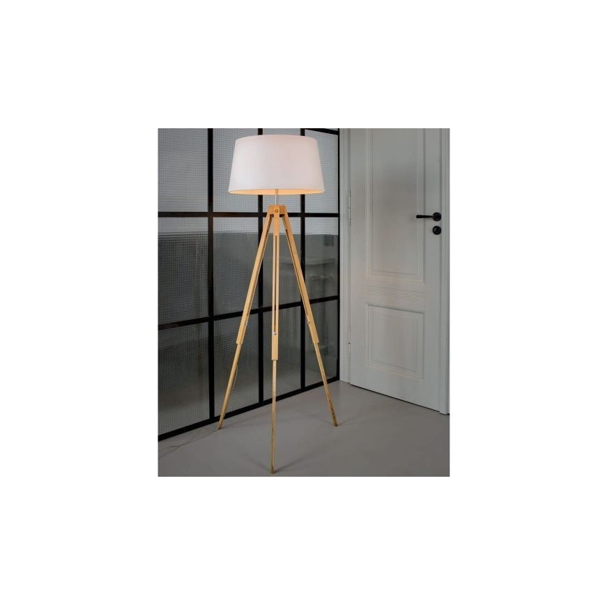 Stojací lampa TRIPOD 1xE27/60W/230V dub