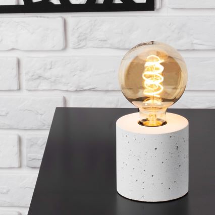 Stolní lampa STRONG ROUND 1xE27/25W/230V beton