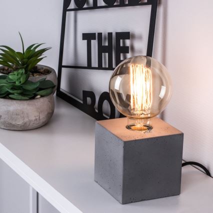 Stolní lampa STRONG 1xE27/25W/230V beton
