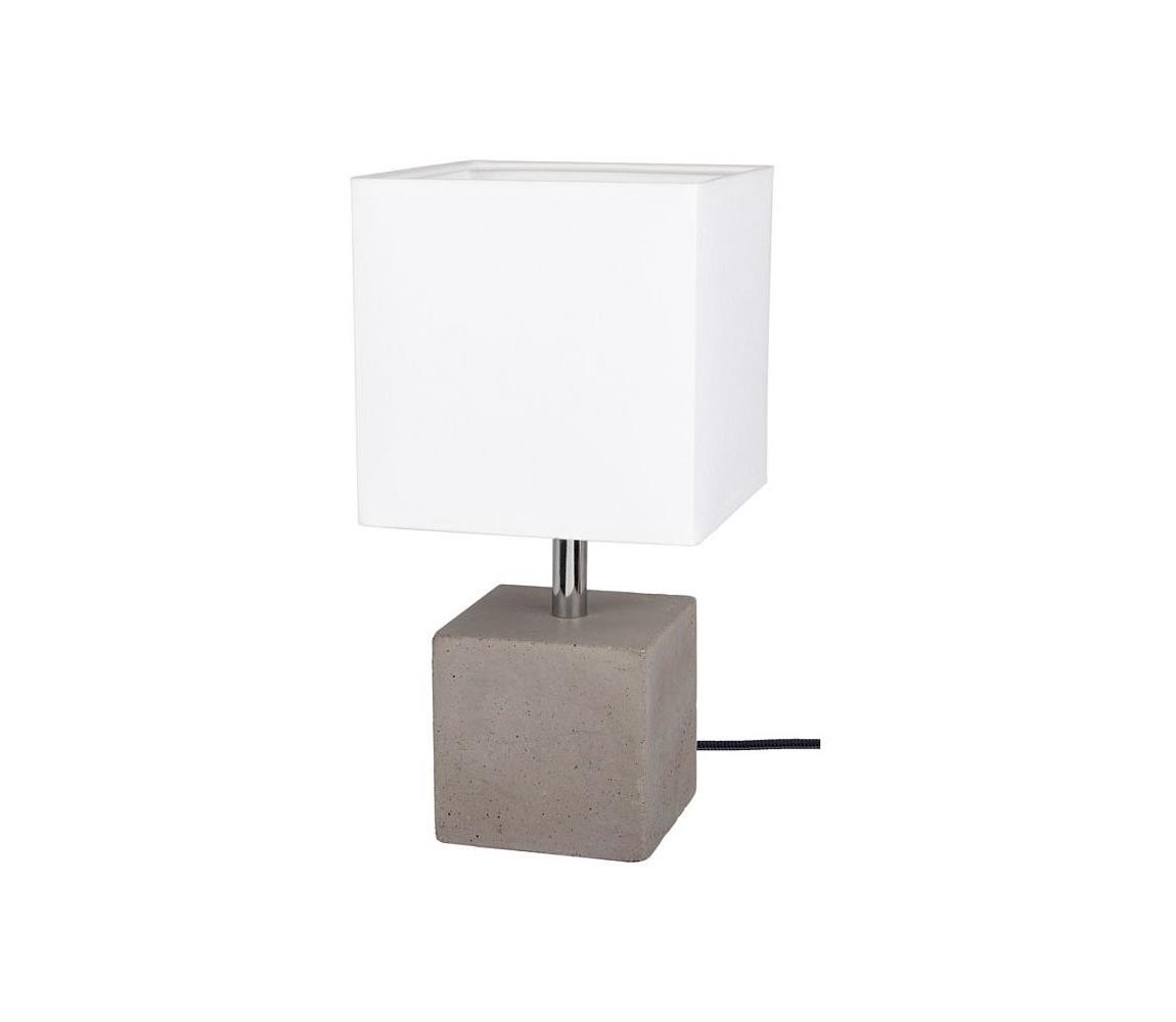 Spot-Light Spot-Light 6191936 - Stolní lampa STRONG SQUARE 1xE27/25W/230V beton SP0610