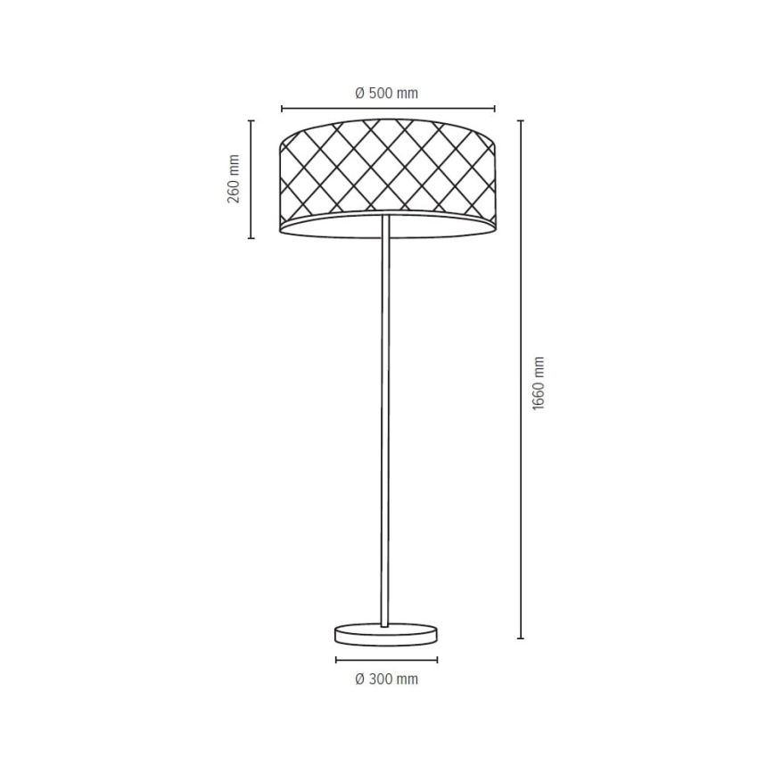 Stojací lampa MAXIMA 1xE27/60W/230V