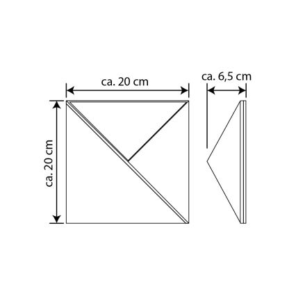 LED Solární domovní číslo LED/3x0,1W/2,4V IP44 – FSC certifikováno