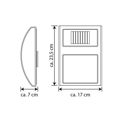 LED Solární domovní číslo LED/3x0,1W/2,4V IP44 – FSC certifikováno