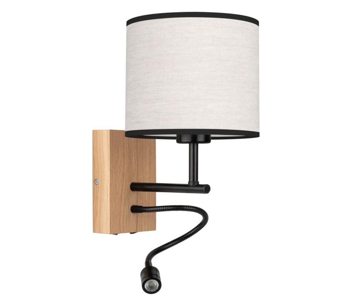 Spot-Light Spot-Light 67291974 - Nástěnná lampa BOHO 1xE27/25W/230V + LED/1W/230V dub SP1013