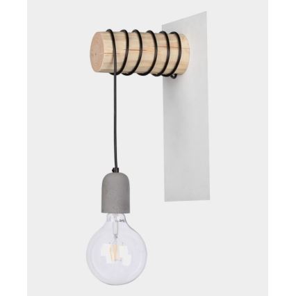 Nástěnné svítidlo TRABO 1xE27/60W/230V borovice