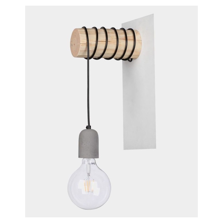 Nástěnné svítidlo TRABO 1xE27/60W/230V borovice