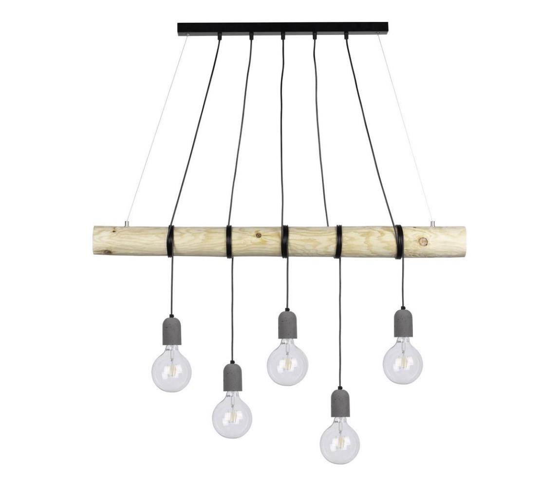 Spot-Light Spot-Light 69499504 - Lustr na lanku TRABO 5xE27/60W/230V borovice SP0316