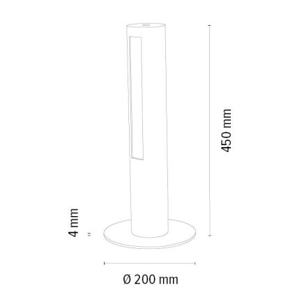 LED Stmívatelná stolní lampa CONOR LED/9W/230V dub – FSC certifikováno