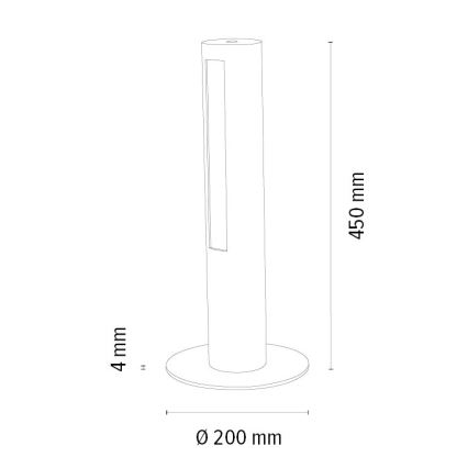 LED Stmívatelná stolní lampa CONOR LED/9W/230V dub