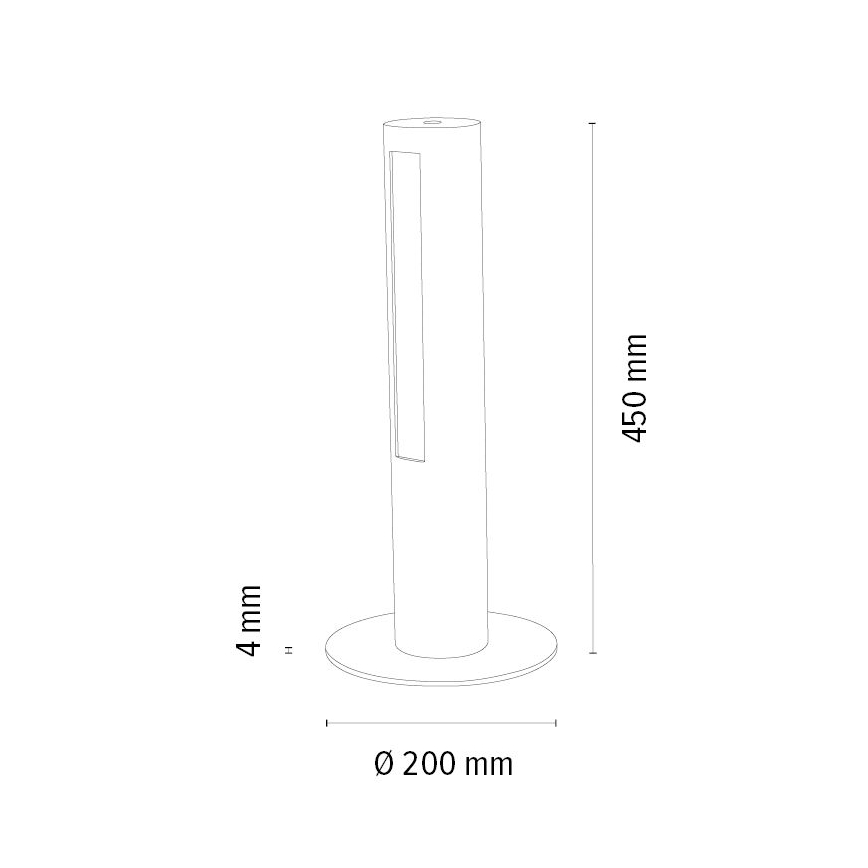 LED Stmívatelná stolní lampa CONOR LED/9W/230V dub