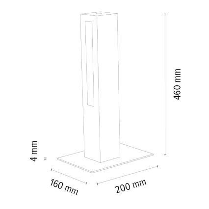 LED Stmívatelná stolní lampa LEON LED/9W/230V dub