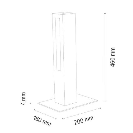 LED Stmívatelná stolní lampa LEON LED/9W/230V dub
