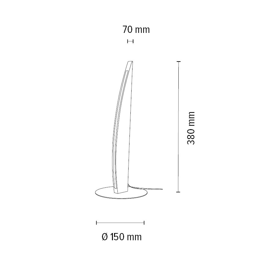 LED Stmívatelná stolní lampa DUBAI LED/4W/230V dub