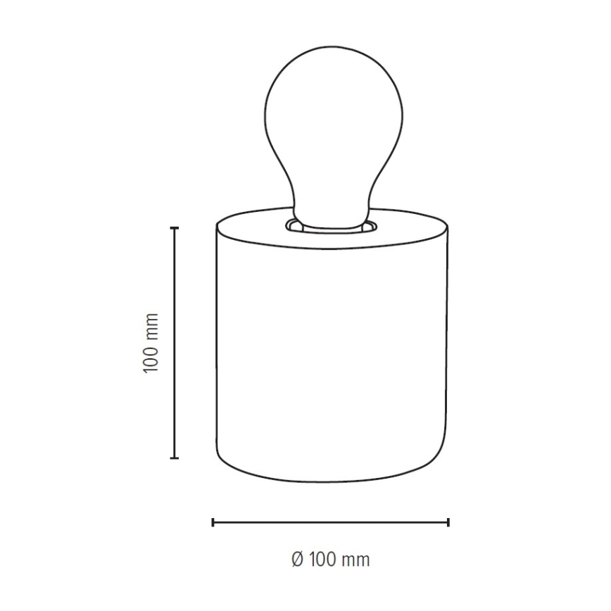 Stolní lampa TRONGO ROUND 1xE27/25W/230V buk