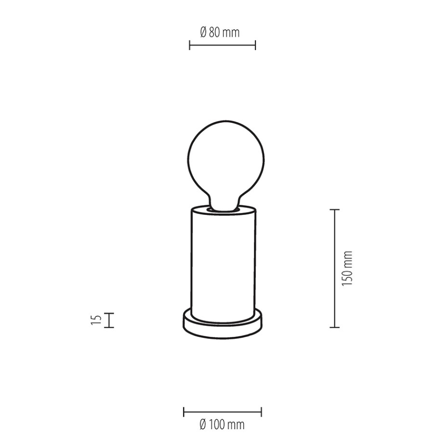 Stolní lampa TASSE 1xE27/25W/230V buk