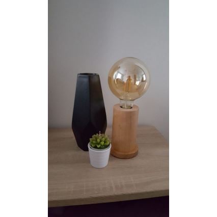 Stolní lampa TASSE 1xE27/25W/230V dub