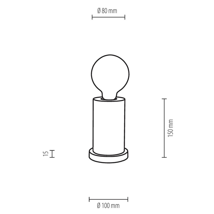 Stolní lampa TASSE 1xE27/25W/230V buk – FSC certifikováno