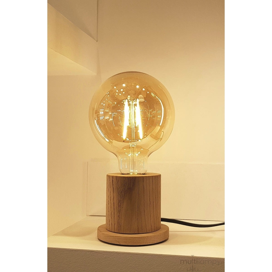 Stolní lampa TASSE 1xE27/25W/230V dub