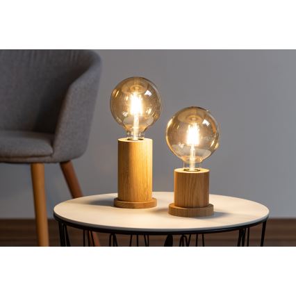 Stolní lampa TASSE 1xE27/25W/230V dub