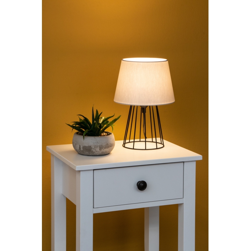 Spot-Light - Stolní lampa MANGOO 1xE27/40W/230V šedá/černá