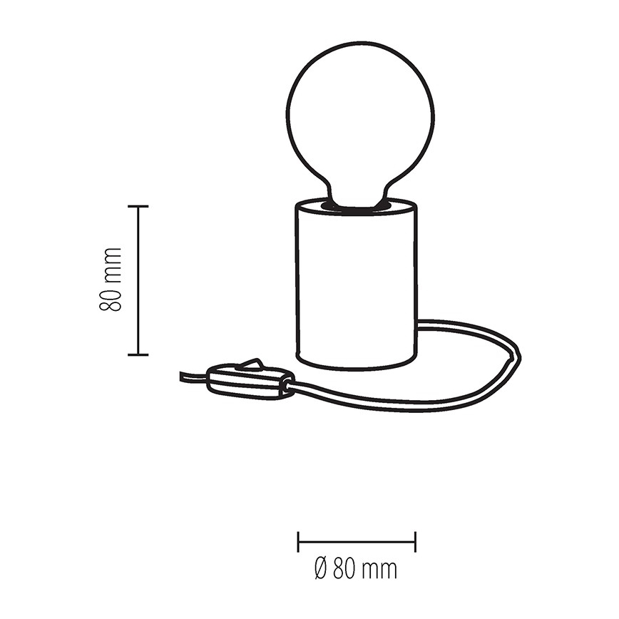 Stolní lampa MINNIE 1xE27/25W/230V buk