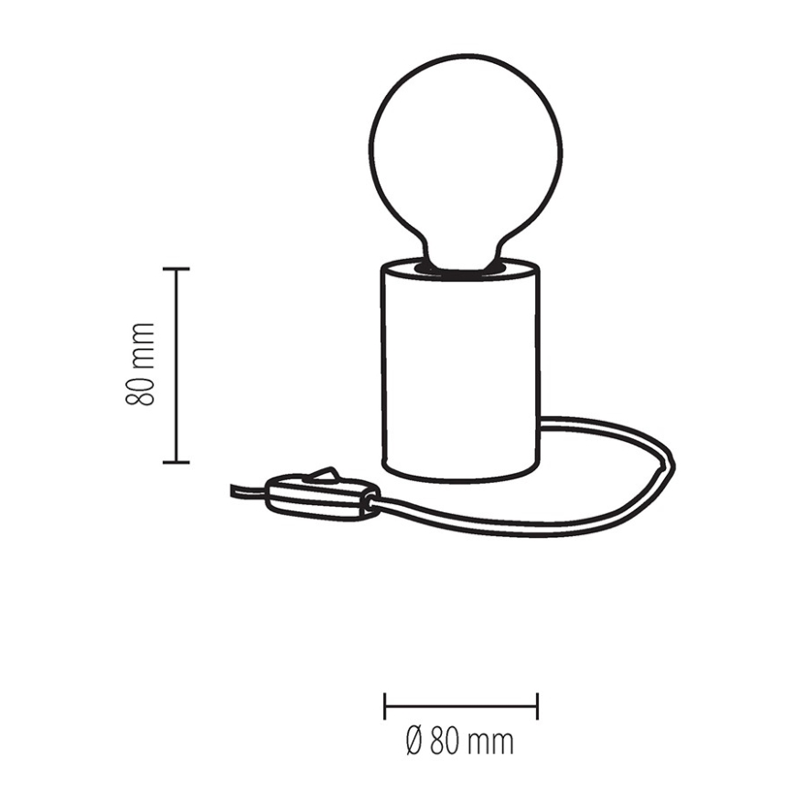 Stolní lampa MINNIE 1xE27/25W/230V buk