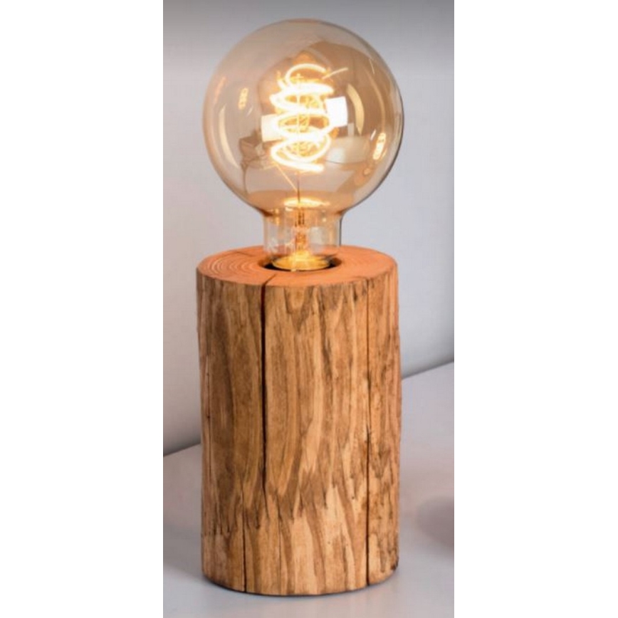 Stolní lampa TRABO 1xE27/25W/230V borovice