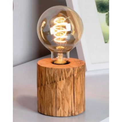 Stolní lampa TRABO 1xE27/25W/230V borovice