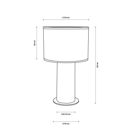 Stolní lampa PINO MIX 1xE27/40W/230V borovice