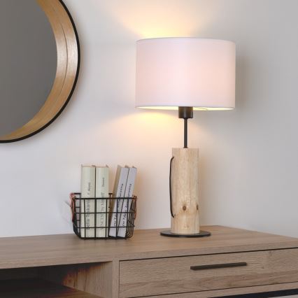 Stolní lampa PINO 1xE27/40W/230V dub