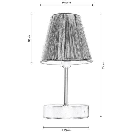 Stolní lampa MILA 1xE14/25W/230V bříza