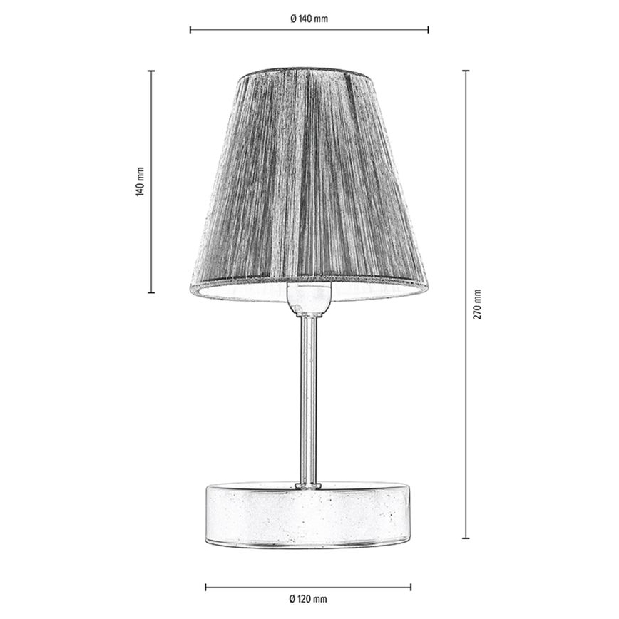 Stolní lampa MILA 1xE14/25W/230V bříza