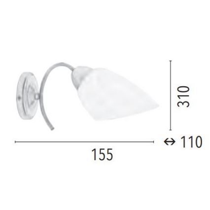 Nástěnné svítidlo VILETTA 1xE27/60W/230V