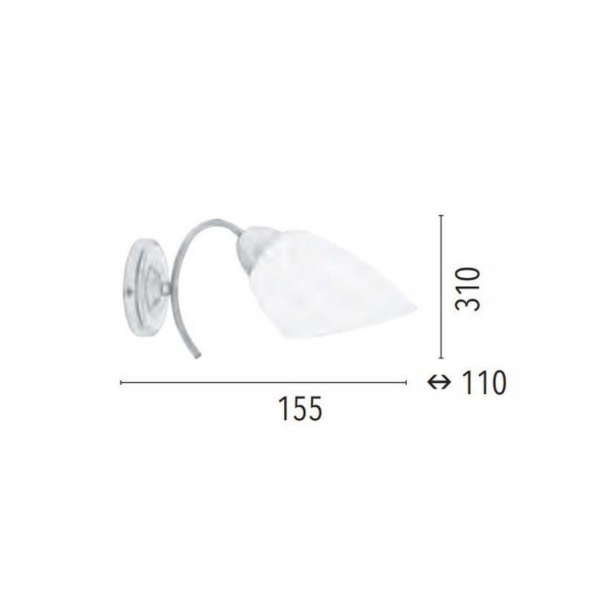 Nástěnné svítidlo VILETTA 1xE27/60W/230V