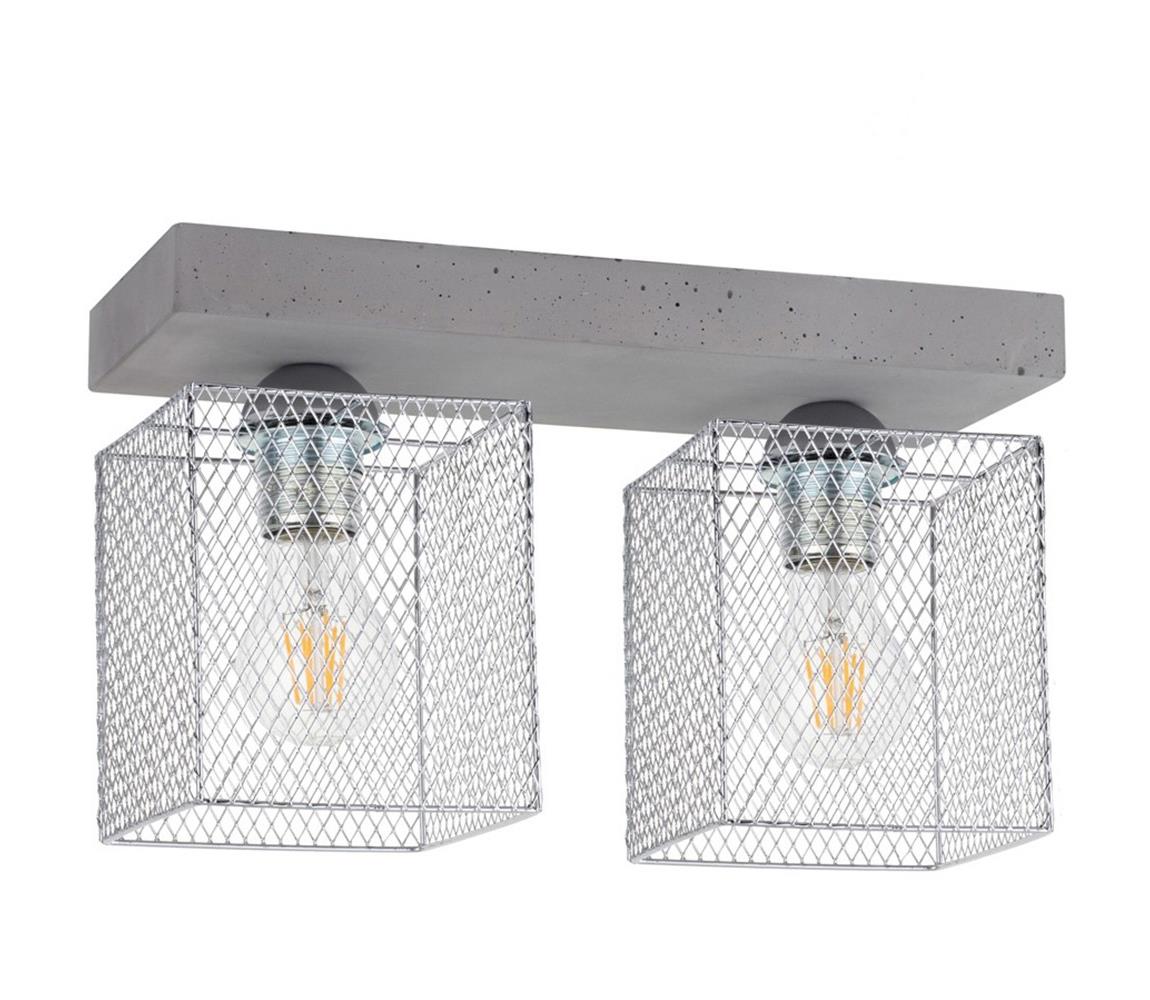 Spot-Light Spot-Light 8172236 - Stropní svítidlo GITTAN 2xE27/25W/230V beton SP0656