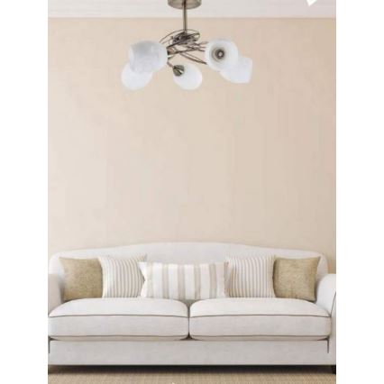 Lustr na tyči PISA 5xE27/60W/230V