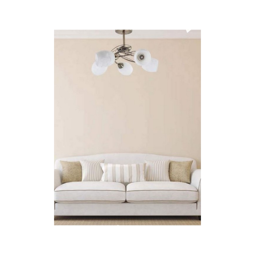 Lustr na tyči PISA 5xE27/60W/230V