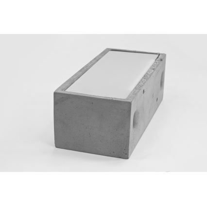 Nástěnné svítidlo BLOCK 1xE27/40W/230V beton
