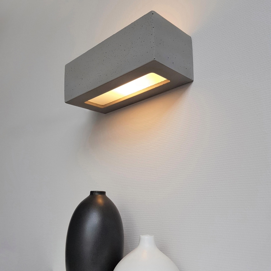 Nástěnné svítidlo BLOCK 1xE27/40W/230V beton