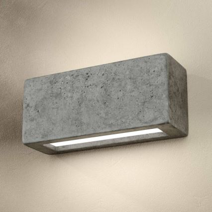 Nástěnné svítidlo BLOCK 1xE27/40W/230V beton