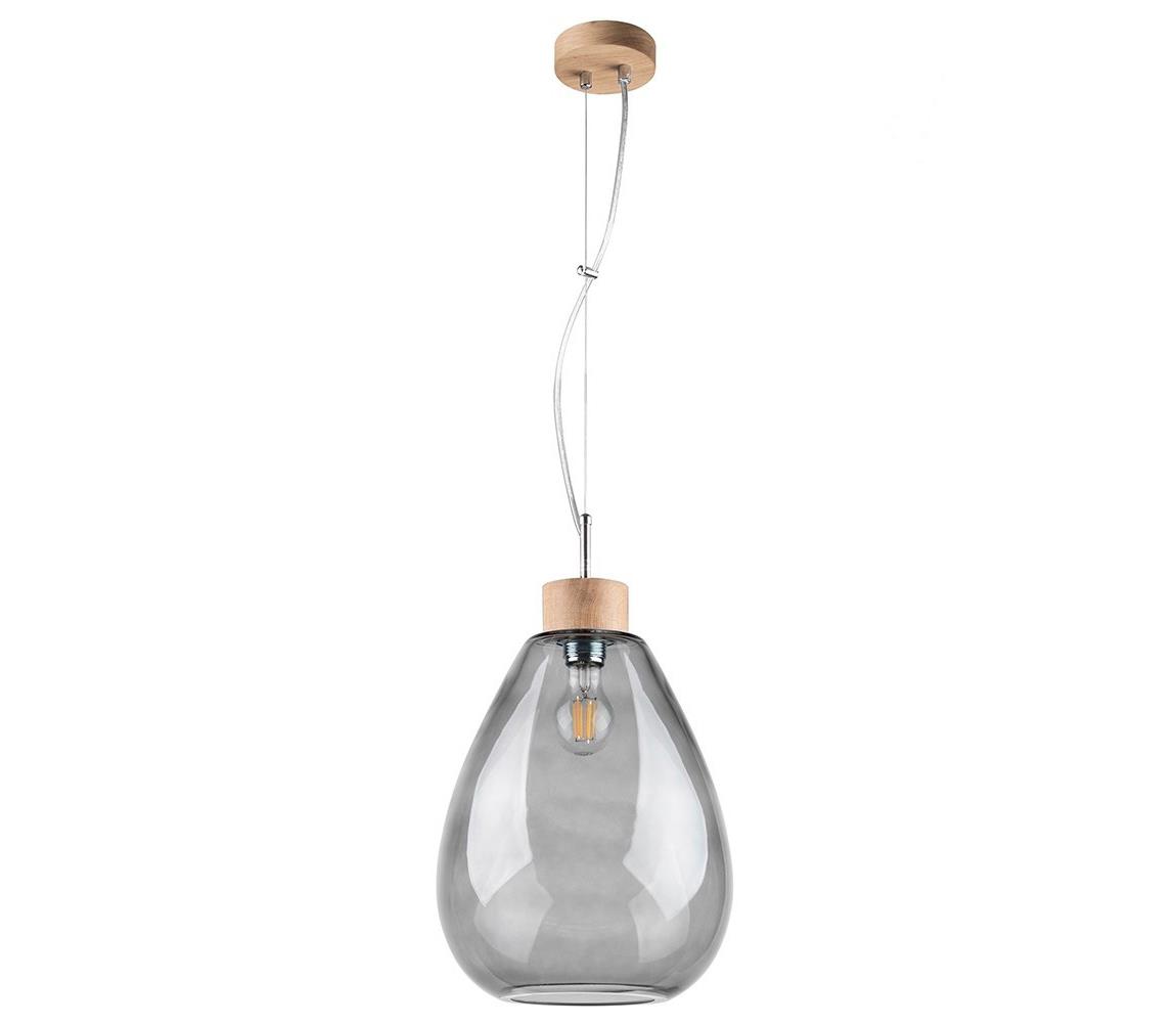 Spot-Light Spot-Light 9823074 - Lustr na lanku PIRO 1xE27/60W/230V matný dub SP0789
