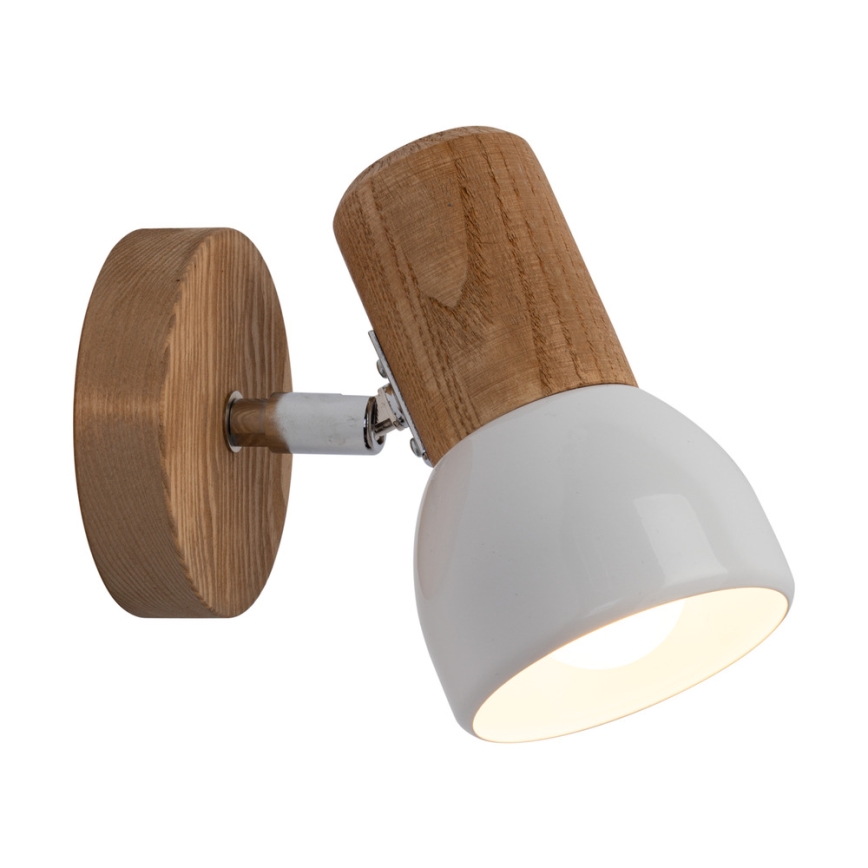 Nástěnné bodové svítidlo NEL 1xE27/15W/230V borovice