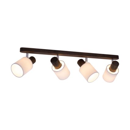 Stropní bodové svítidlo TRENDY 4xE27/15W/230V borovice