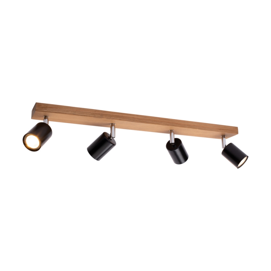 Stropní bodové svítidlo MANARA 4xGU10/5W/230V borovice