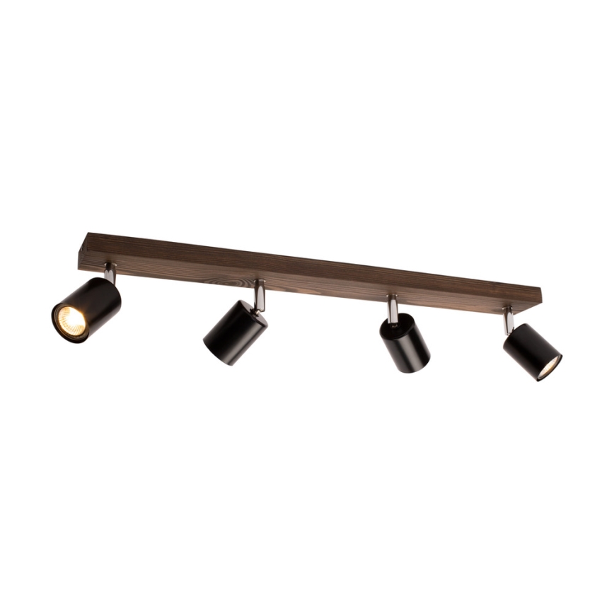 Stropní bodové svítidlo MANARA 4xGU10/5W/230V borovice