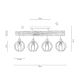 Přisazený lustr BERIS 4xE27/25W/230V borovice – FSC certifikováno