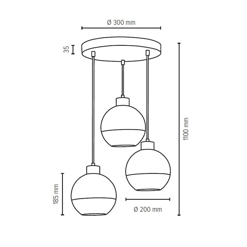 Náhradní sklo LINEA pr. 20 cm