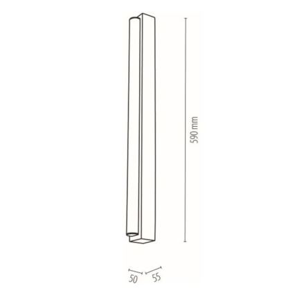 LED Koupelnové osvětlení zrcadla AQUAVIVA LED/9W/230V 59 cm IP44 dub